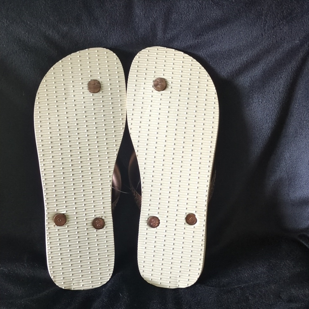 Havaianas Bronze Leopard print men’s sz 11/ women’s 12 - Picture 3 of 3